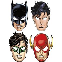 UNIQUE - 8 kartonnen Justice League maskers - Maskers > Half maskers